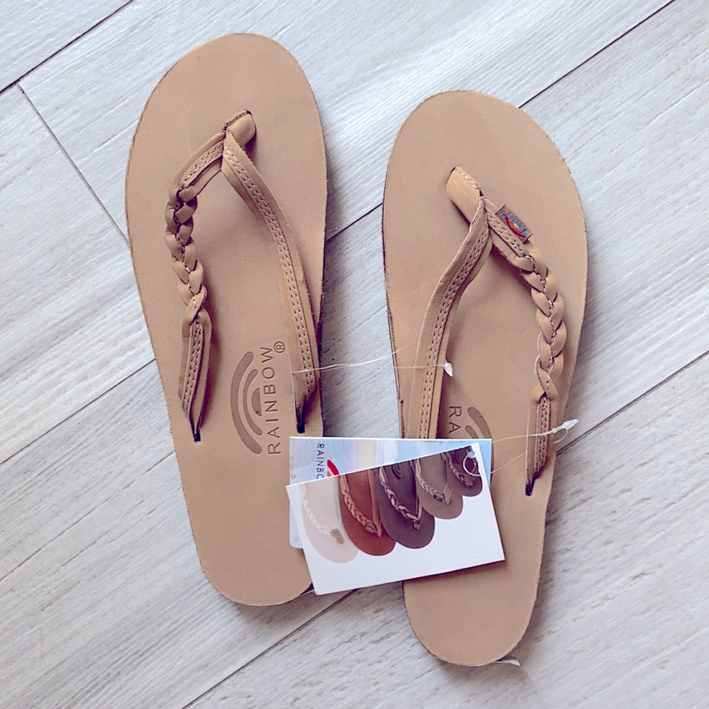 Rainbow Leather Braided Sandals 7.5/8 women’s large